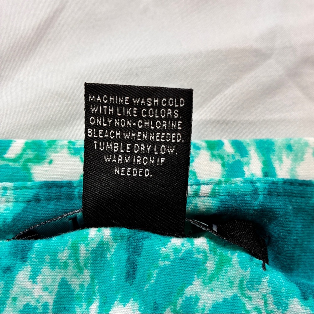 Roz and Ali NWT Teal and White Maxi Skirt - Picture 6 of 7